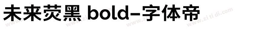 未来荧黑 bold字体转换